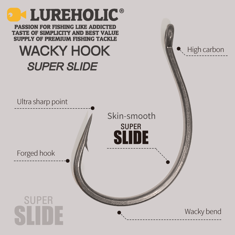 LUREHOLIC PTFE سوبر الشريحة أح - مراجعة Fishing Hook Circle وسعره