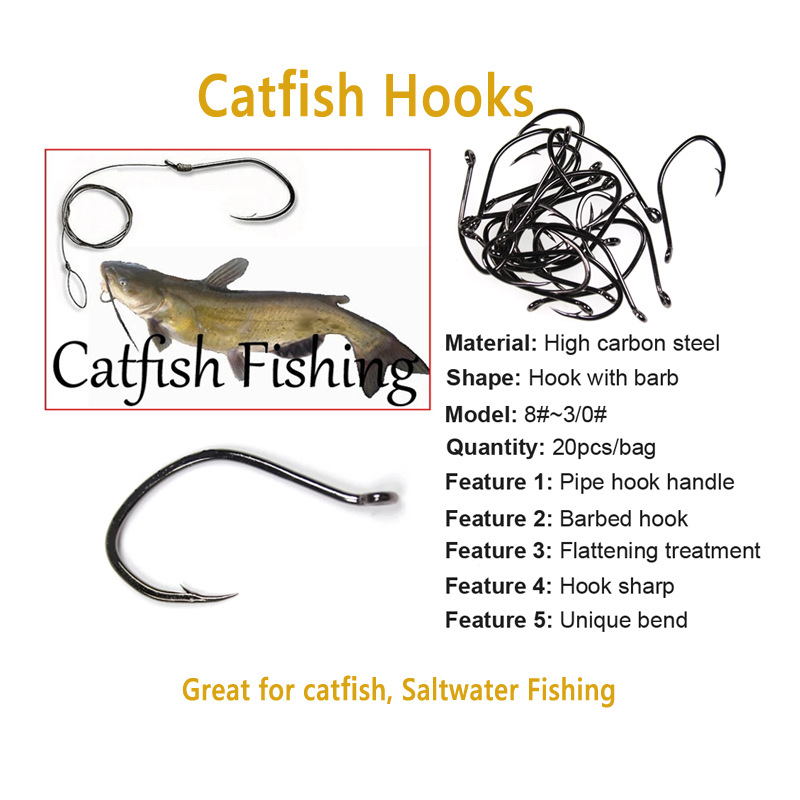 Wifreo 20 قطعة V شكل خطاف سمك  - مراجعة Fishing Hook Assortment وسعره