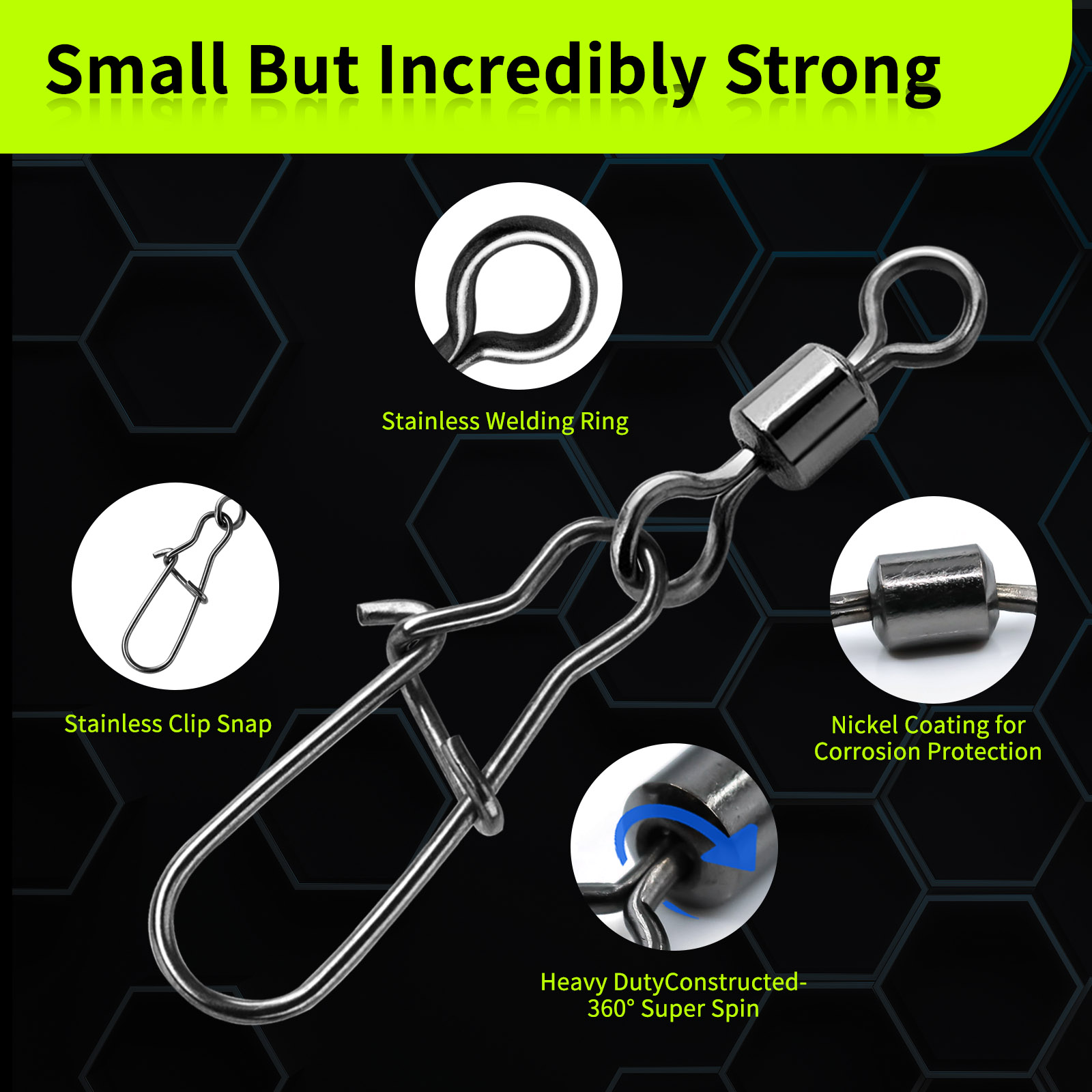 Duo-Lock المفاجئة يدور 50 ~ 20 - مراجعة Fishing Hook Circle وسعره