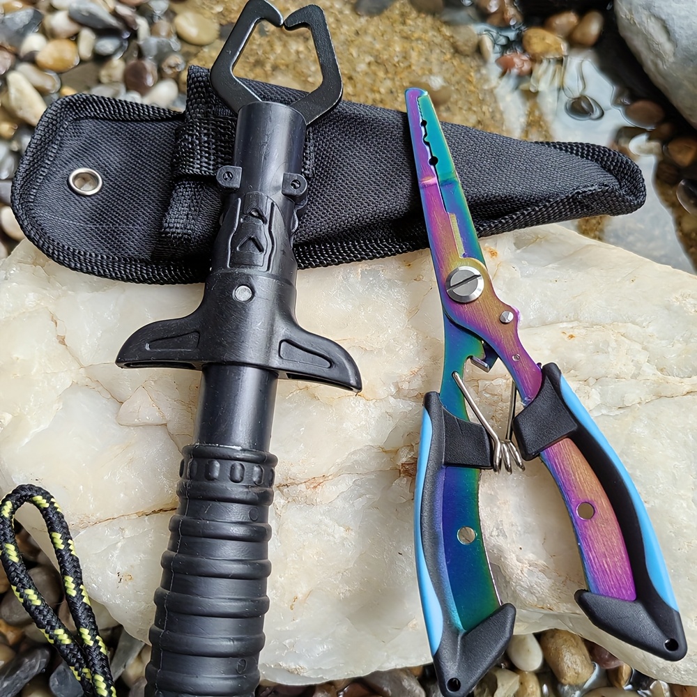 مجموعة كماشة صيد وملقط أسماك،  - مراجعة Fishing Hook Sharpener وسعره
