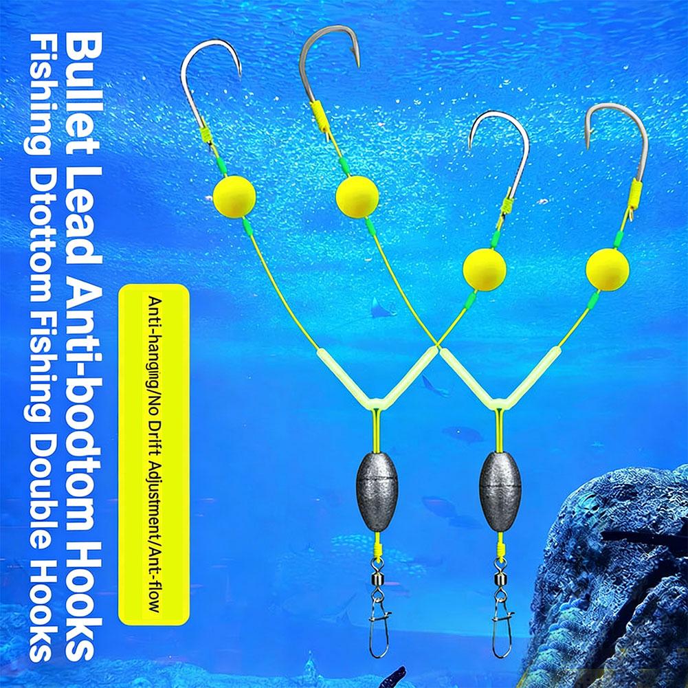 طقم صيد سمك الشبوط والقاروص ال - مراجعة Fishing Hook Weedless وسعره