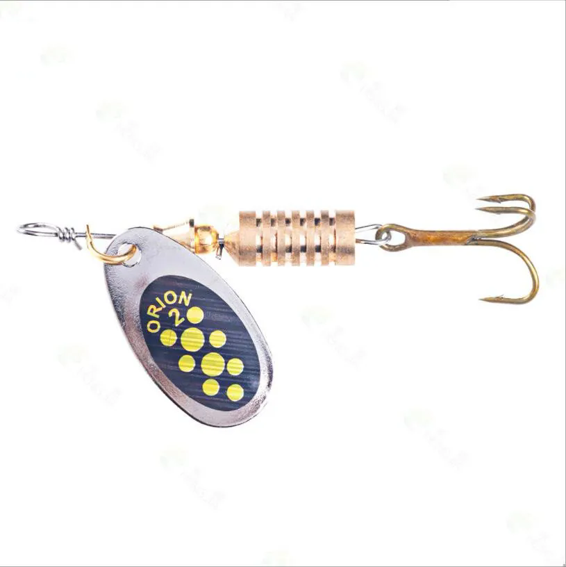 1 قطعة الطلاء المعدني سبينر ال - مراجعة Fishing Hook Treble وسعره