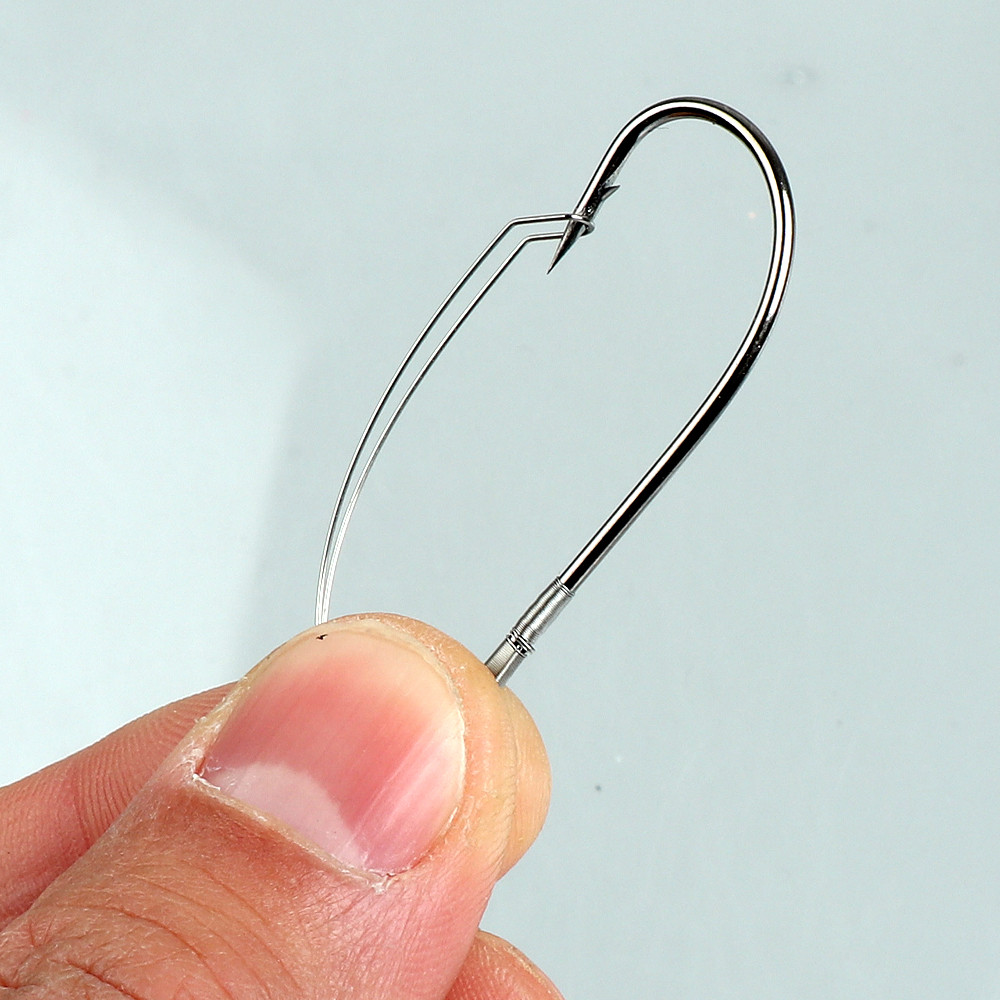 10 قطعة/صندوق الصيد أحمق الأعش - مراجعة Fishing Hook Weedless وسعره