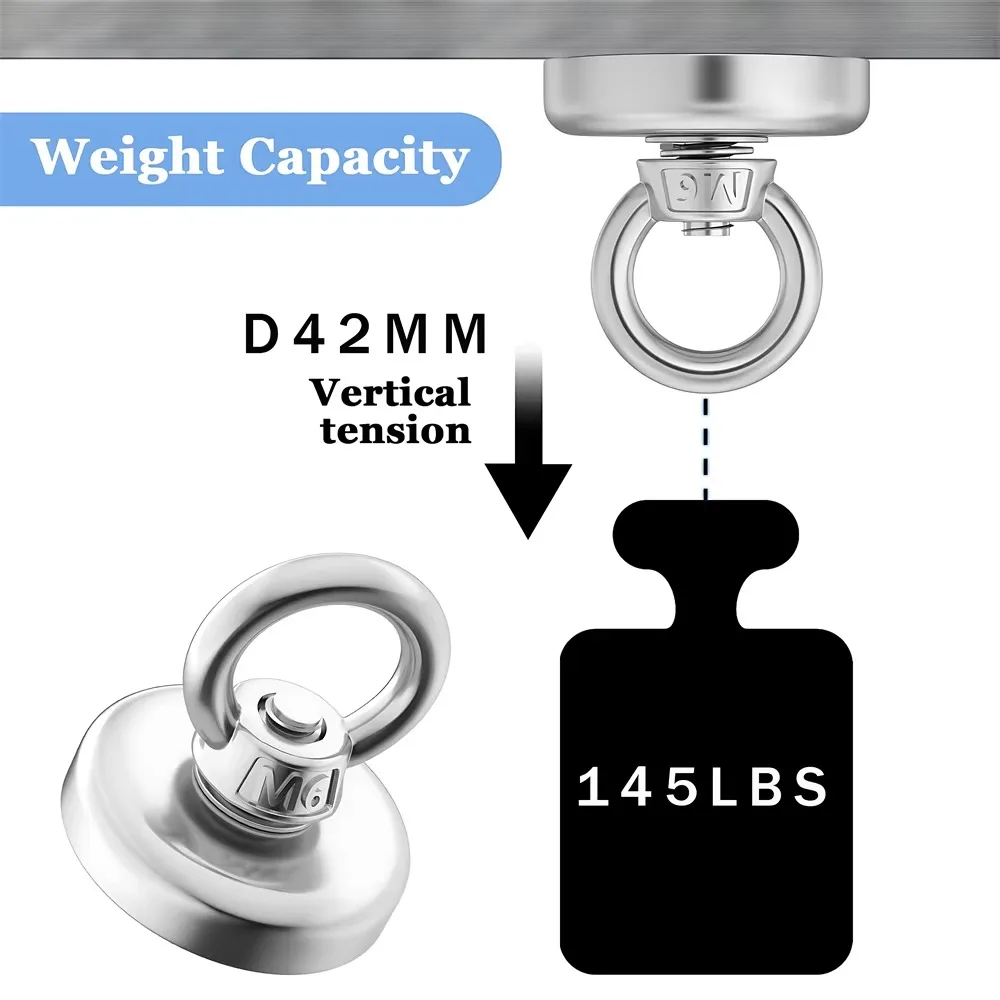 خطاف صيد نيوديميوم فائق القوة  - مراجعة Fishing Hook Stainless Steel وسعره
