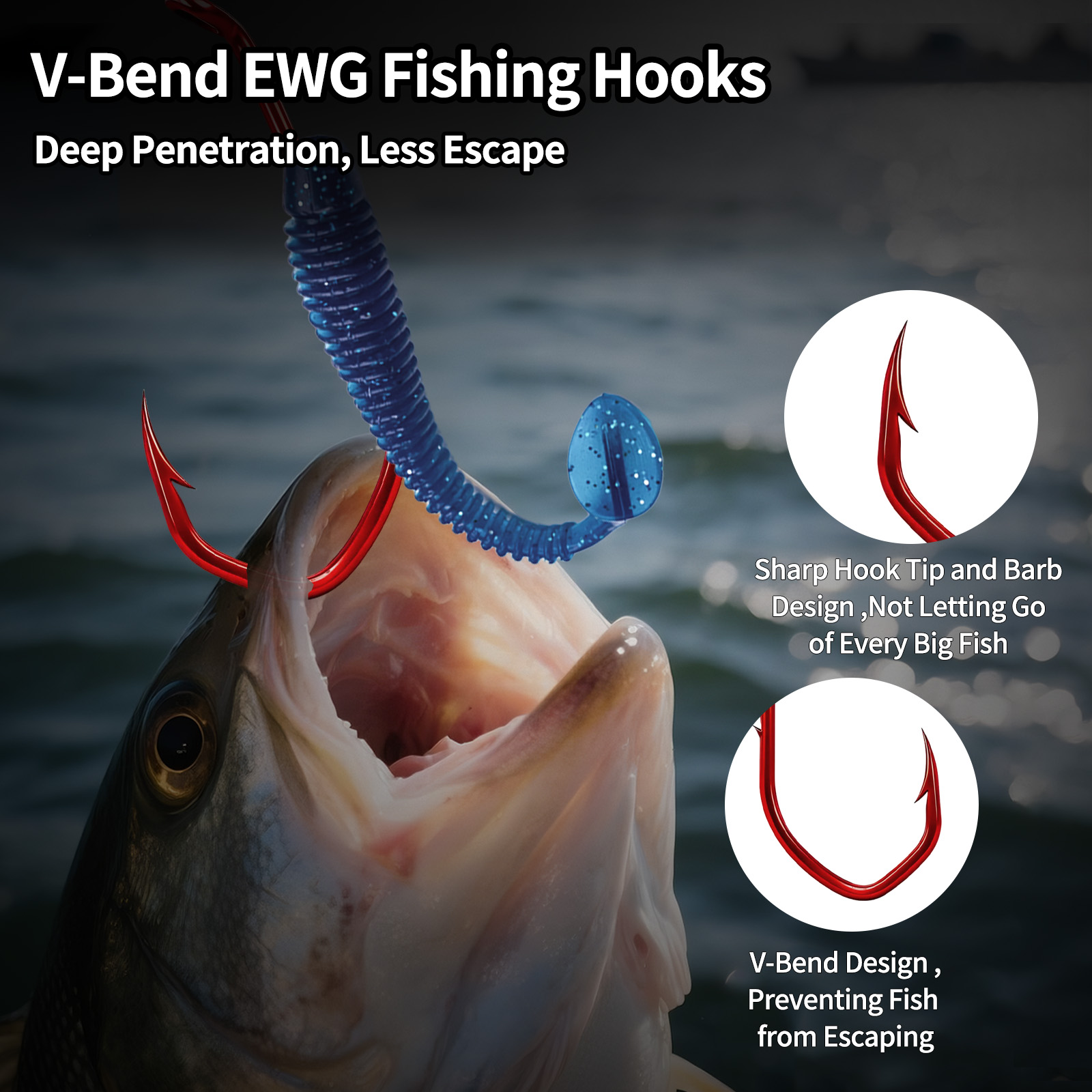 خطاف صيد 9KM، 50-100 قطعة، خطا - مراجعة Fishing Hook Circle وسعره